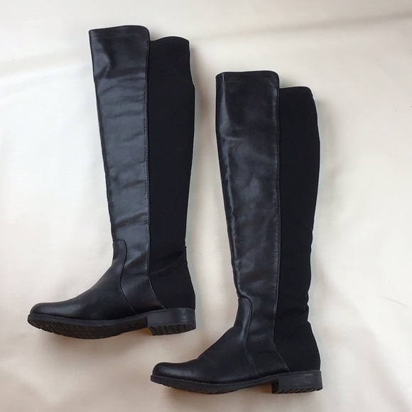 Unisa Shoes - Over The Knee Black Stretch Boots Size 8.5 M